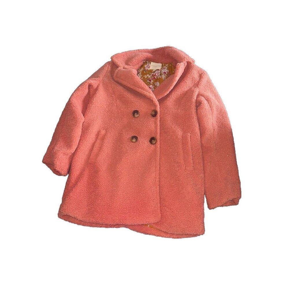 chelsea and violet pink pea coat floral interior Girls Youth Xl